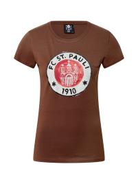FC St. Pauli Camisa  vermelho / castanho / branco