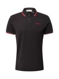 Ben Sherman Camisa  preto / vermelho claro / branco