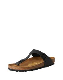 BIRKENSTOCK Chinelos de dedo 'Gizeh'  preto