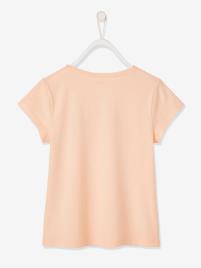 T-shirt com mensagem engraçada, para menina rosa claro liso