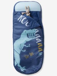 Saco-cama Readybed® com colchão integrado, tema Dinossauros azul escuro liso com motivo