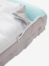 Saco-cama Readybed® com colchão integrado, SAFARI cinzento medio liso com motivo