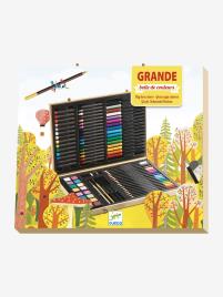 Grande caixa de pinturas, da DJECO bege medio liso com motivo