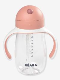 Copo com palhinha (300 ml), da BEABA rosa medio liso