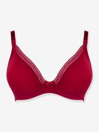 Soutien com armação, especial gravidez e amamentação, Milk da CACHE COEUR vermelho escuro liso