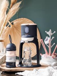 Preparador de biberões 2 em 1 Bib'Expresso® BEABA azul escuro liso  