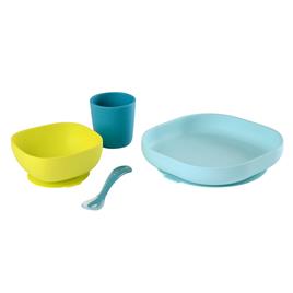 Beaba Conjunto de refeição em silicone, 4 peças