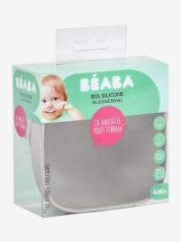 Taça em silicone com ventosa, BEABA cinzento medio liso