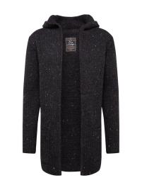 Key Largo Casaco de malha 'MST TERENCE HILL'  mosqueado preto