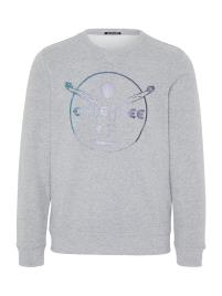 CHIEMSEE Sweatshirt de desporto  cinzento / azul