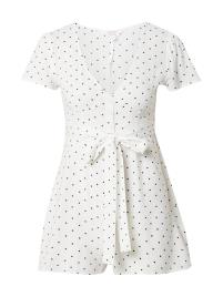 Miss Selfridge Petite Macacões 'MONO'  branco / preto