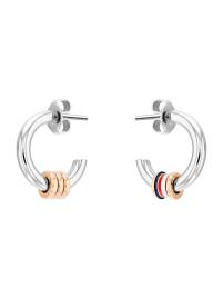 TOMMY HILFIGER Brincos  prata / ouro / vermelho / navy / branco