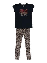 VINGINO Pijama 'Winner'  cappuccino / navy / castanho / vermelho