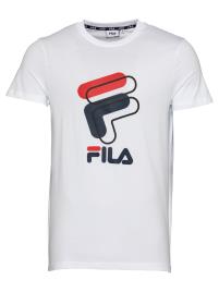 FILA Camisa 'Amparo'  branco / preto / vermelho / marinho