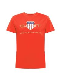GANT Camisa  vermelho-alaranjado / ouro / branco / marinho