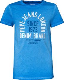 Pepe Jeans Camisa 'KEANE'  azul / branco