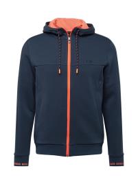 BOSS ATHLEISURE Casaco em moletão 'Saggy 1'  navy / coral