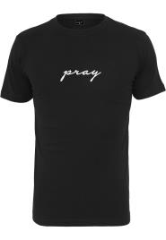 Mister Tee Plus Size Camisa 'Pray'  preto / branco