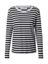 SELECTED FEMME Camisa  branco / preto