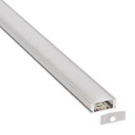 Kit - perfil aluminio lox para fitas led 1 metro
