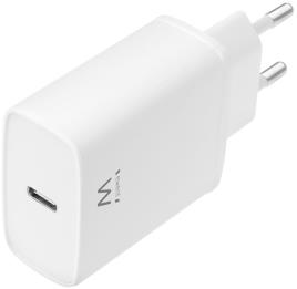 Carregador Tomada Ewent 1 Porta USB Type C 20W Branco