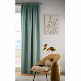 La Redoute Interieurs Cortinado opaco com dupla face, galão franzido, Voda 