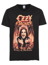 AMPLIFIED Camisa 'OZZY OSBORNE PRINCE OF DARKNESS'  cinzento escuro / laranja / vermelho-alaranjado / coral
