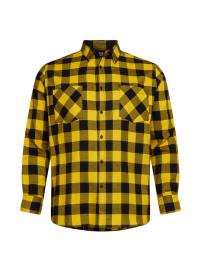 Urban Classics Big & Tall Camisa  preto / amarelo