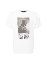 Mennace Camisa 'ASAP FERG'  offwhite / acinzentado / preto