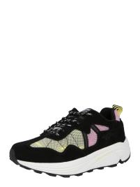 KangaROOS Sapatilhas baixas 'Dynaflow'  preto / cinzento / amarelo / rosa