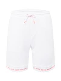 BOSS ATHLEISURE Calças 'Headlo 1'  branco / vermelho