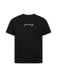 Mister Tee Plus Size Camisa 'Pray'  preto / branco
