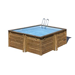 Piscina de madeira GRE CARRA 300X300X119CM