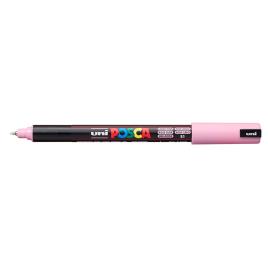 POSCA Marcador Fineliner PC-1MR, Ponta Ultrafina 0,7 mm, Tecnologia Tinta Líquida, Rosa Claro