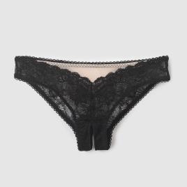 Suite Privee Cuecas cavadas com racha, em renda