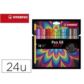 STABILO Pen 68 Arty Estuche de 24 Rotuladores