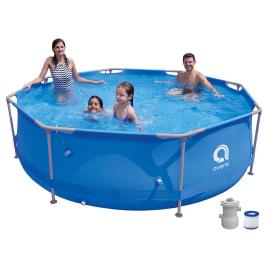 Avenli Piscinas Tubulares Frame Round Pool Set 300gal Filter Pump+filter 300 x 76 cm Blue