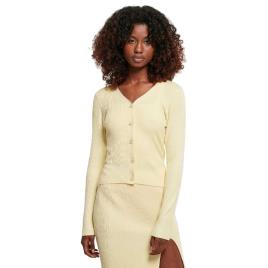Urban Classics Casaco Knit L Soft Yellow