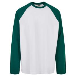 Urban Classics Suéter Organic Oversized Raglan 5XL White / Green