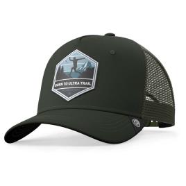 The Indian Face Boné Trucker Born To Ultratrail One Size Green