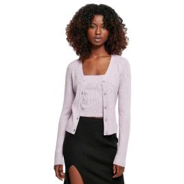 Urban Classics Casaco Knit M Lilac