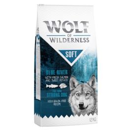 Wolf of Wilderness Soft Blue River com salmão - Pack económico: 2 x 12 kg