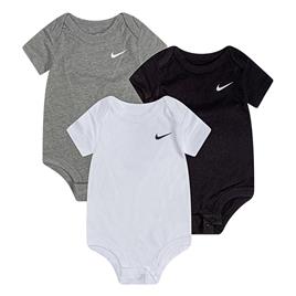 Nike Lote de 3 bodies de mangas curtas, 0/3 meses-6 meses