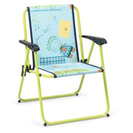 Solenny Cadeira Dobrável Fixa Infantil De Alumínio 52x42x40cm One Size Green / Blue