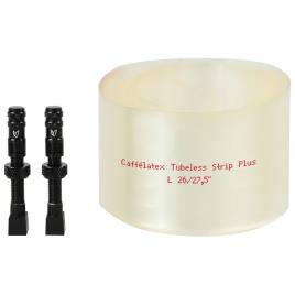 Effetto Mariposa Faixa Caffelatex Tubeless Plus 40-45 Mm 2 Unidades Com Válvula One Size White / White