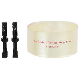Effetto Mariposa Faixa Caffelatex Tubeless Plus 20-25 Mm 2 Unidades Com Válvula One Size Black