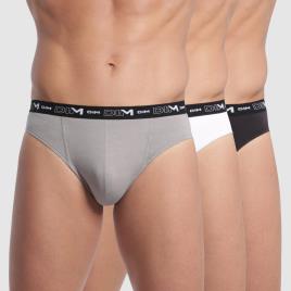 Dim Lote de 3 slips, em algodão stretch 