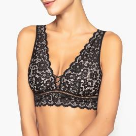 La Redoute Collections Soutien bralette modelo triângulo, renda