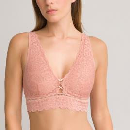 La Redoute Collections Soutien bralette modelo triângulo, renda