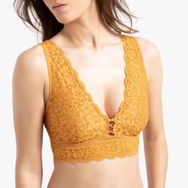 La Redoute Collections Soutien bralette modelo triângulo, renda
